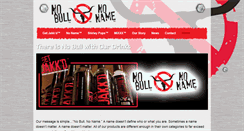 Desktop Screenshot of nobullnoname.com